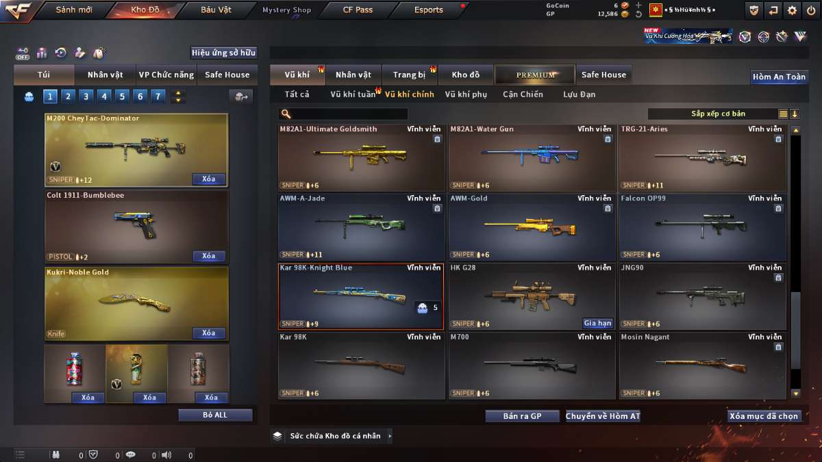 shop acc cf uy tin gia re